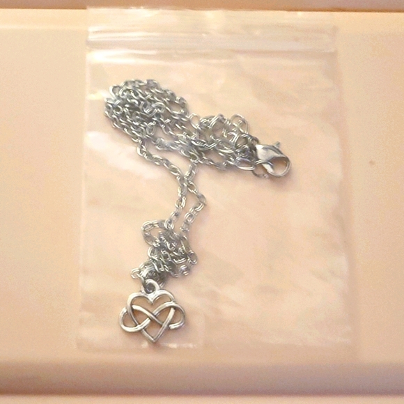 COPY - Silver Infinity Heart Necklace - Picture 3 of 3